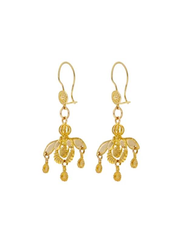 William May 9ct Yellow Gold Chandelier Drop Earrings