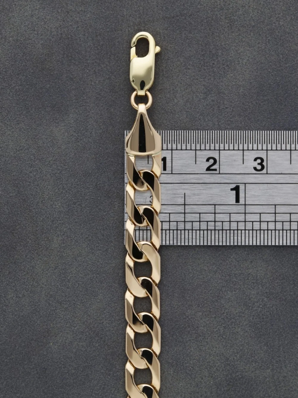 William May 9ct Yellow Gold Childs 6" Curb Bracelet, view 2