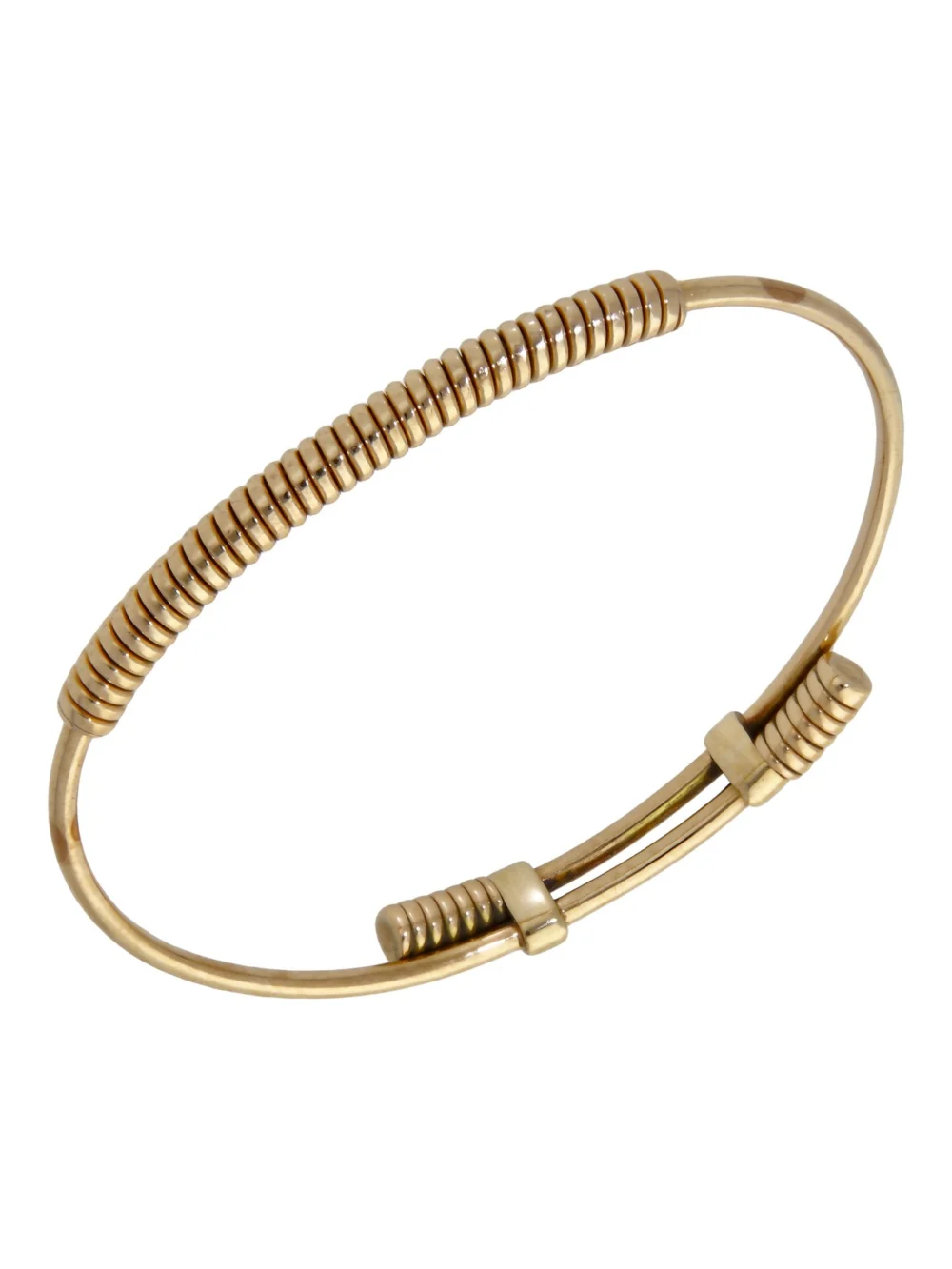 William May 9ct Yellow Gold Coiled Twist Expanding Bangle