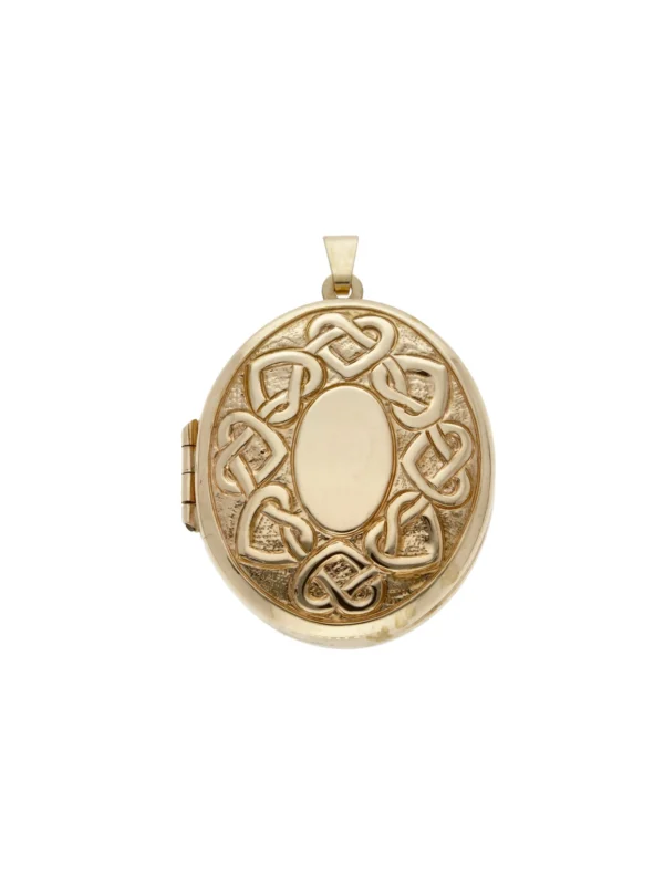 William May 9ct Yellow Gold Eternal Life and Love Locket Pendant
