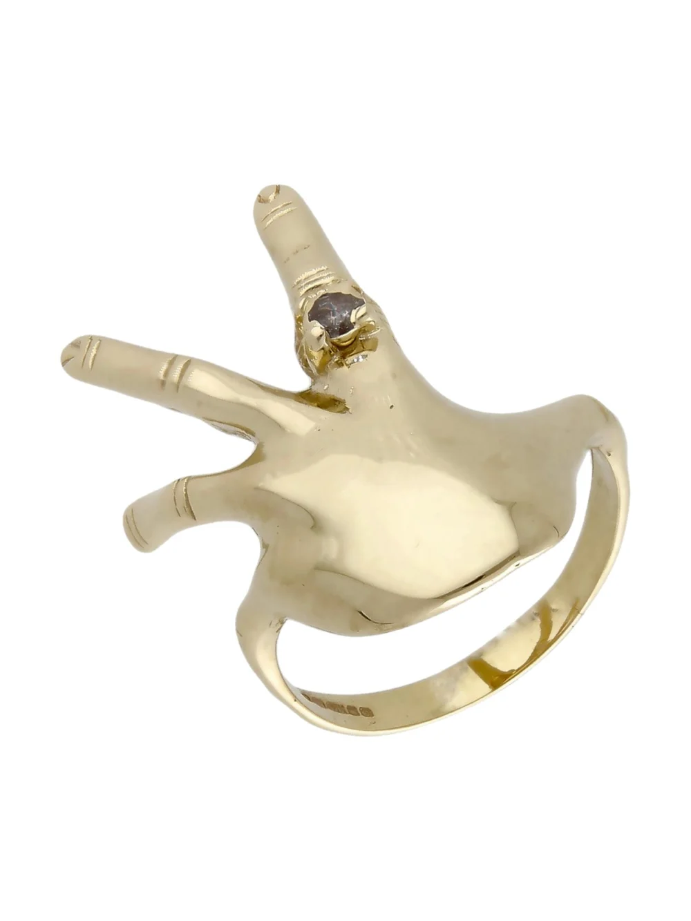 William May 9ct Yellow Gold Gemstone Set Hand Dress Ring