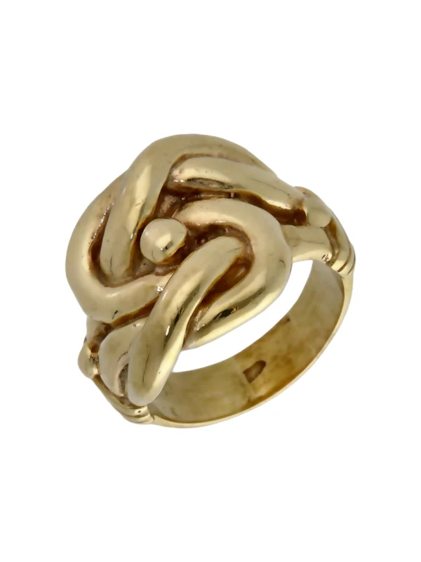 William May 9ct Yellow Gold Heavy Knot Ring