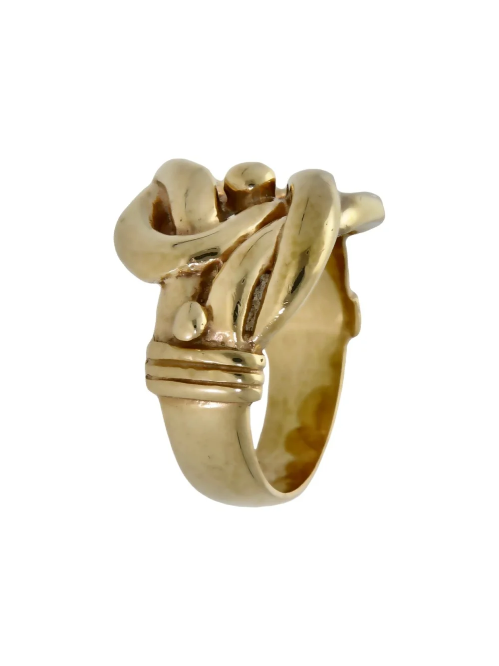 William May 9ct Yellow Gold Heavy Knot Ring, view 3