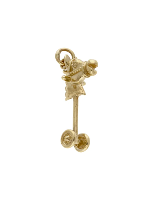 William May 9ct Yellow Gold Hobby Horse Charm
