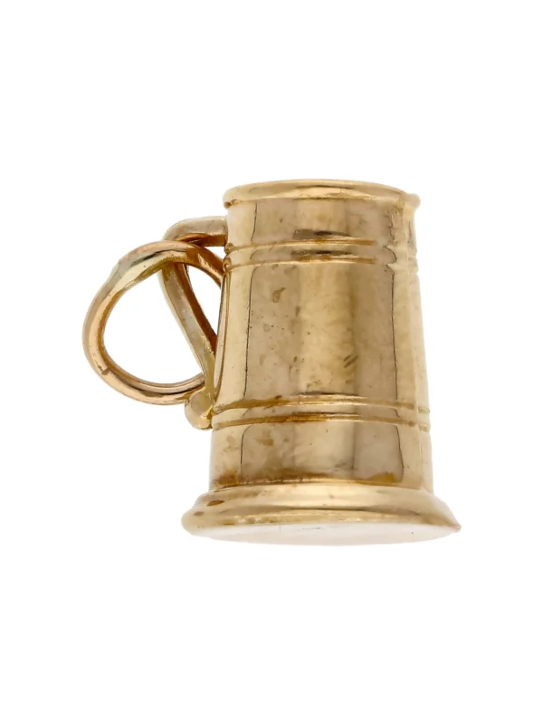 William May 9ct Yellow Gold Hollow Tankard Charm
