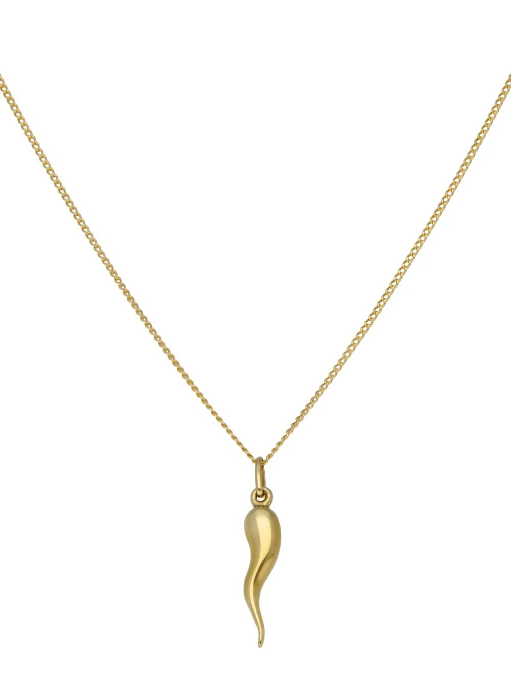 William May 9ct Yellow Gold Horn of Life Pendant & 18" Necklace