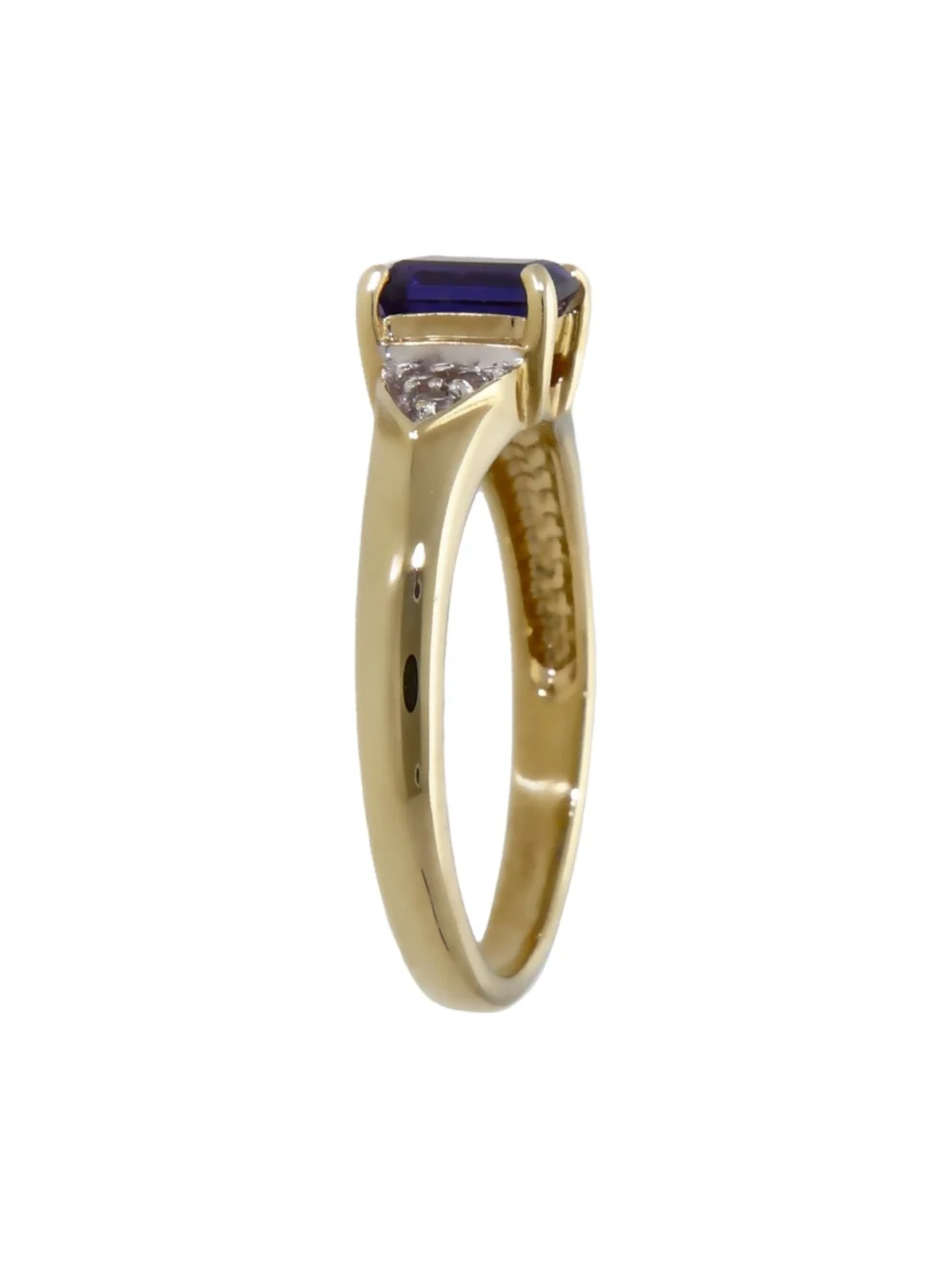 William May 9ct Yellow Gold Iolite & Spinel Dress Ring, view 2