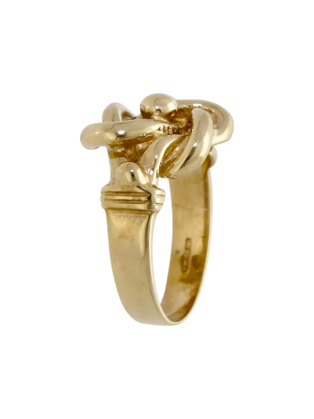 William May 9ct Yellow Gold Knot Ring, view 2