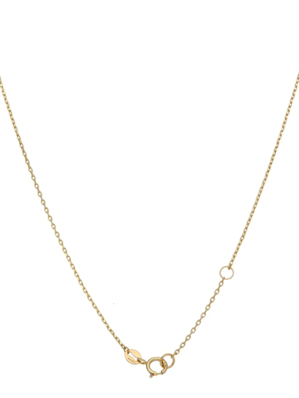 William May 9ct Yellow Gold Malachite Bar 16-17" Adjustable Necklace, view 3