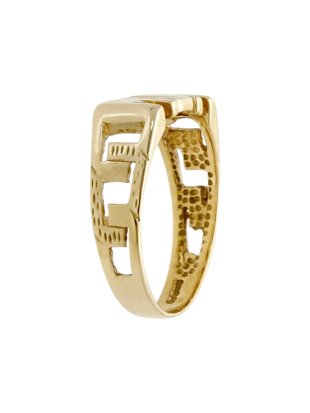 William May 9ct Yellow Gold Mum Ring, view 2
