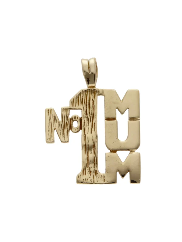William May 9ct Yellow Gold No.1 Mum Pendant