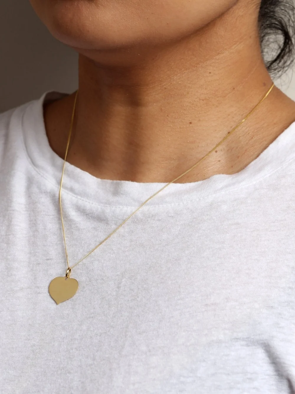 William May 9ct Yellow Gold Polished Heart Pendant & 18" Chain Necklace, view 3