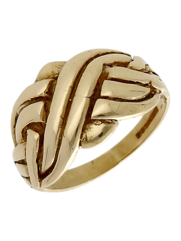 William May 9ct Yellow Gold Puzzle Style Ring
