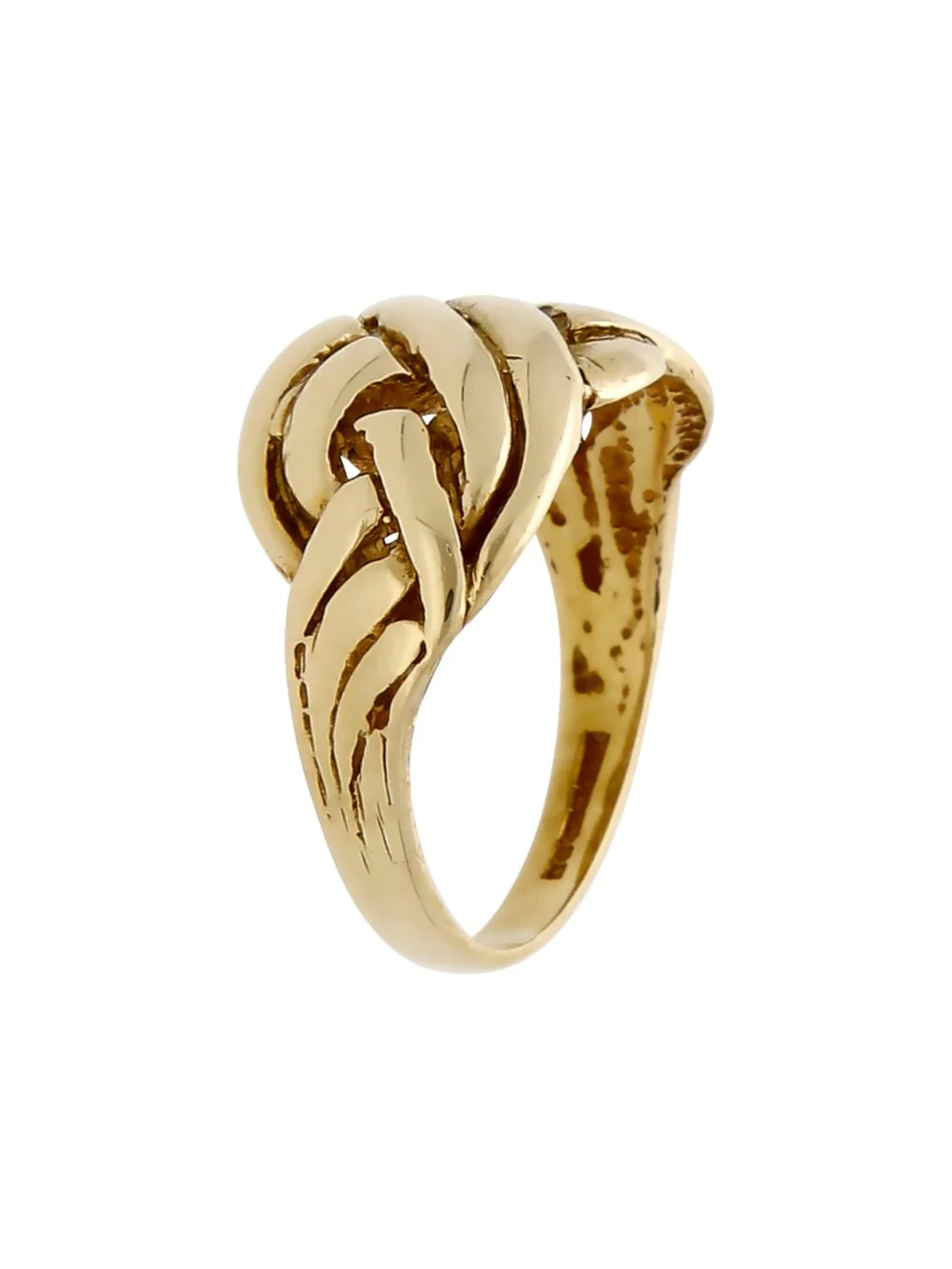 William May 9ct Yellow Gold Puzzle Style Ring, view 2