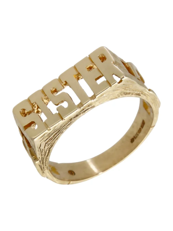 William May 9ct Yellow Gold Sister Ring