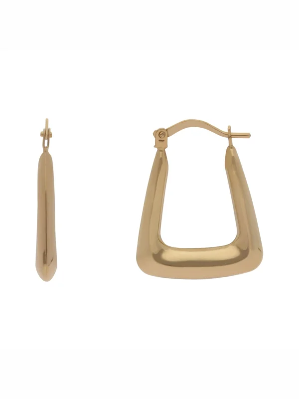 William May 9ct Yellow Gold Small Handbag Style Creole Hoop Earrings