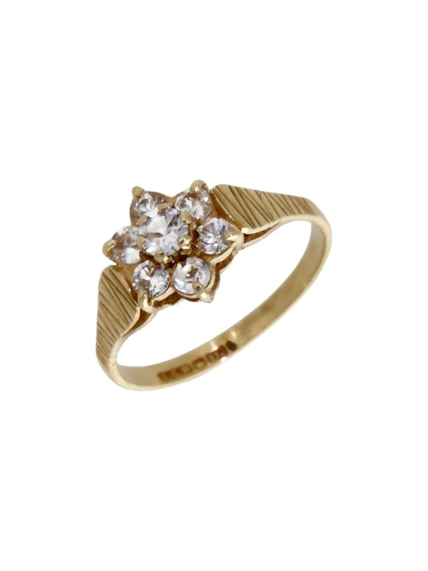 William May 9ct Yellow Gold Spinel Cluster Ring
