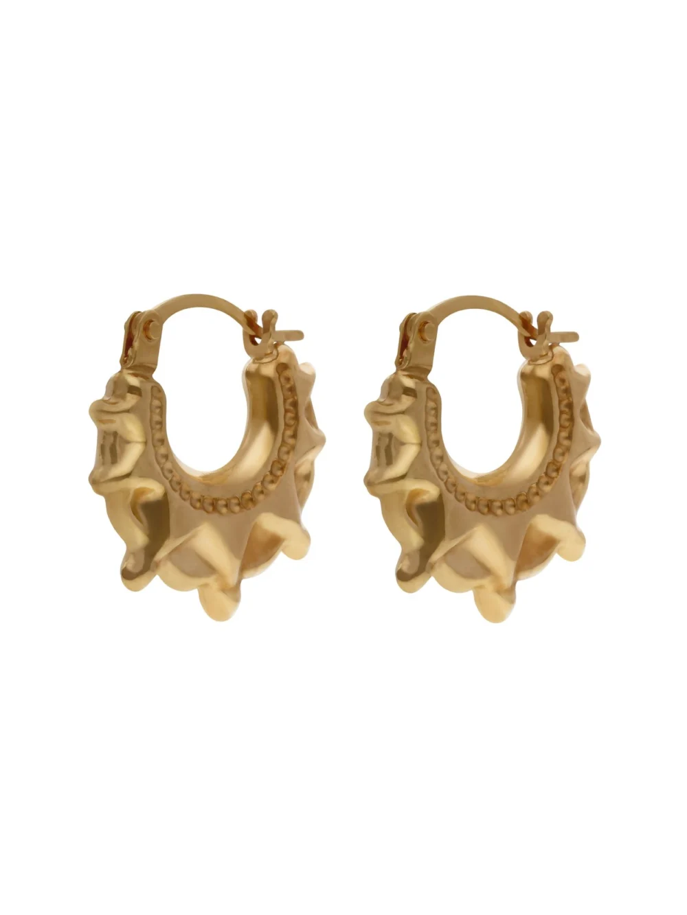 William May 9ct Yellow Gold Traditional Creole Earrings