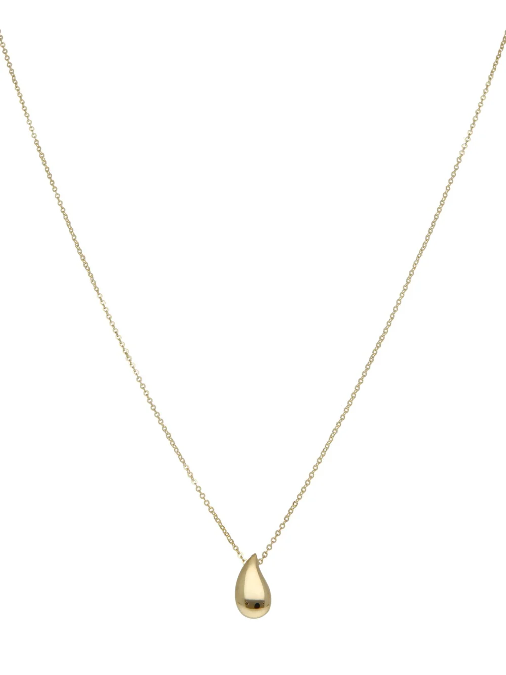 William May 9ct Yellow Gold Water Droplet Pendant & 18" Necklace, view 2