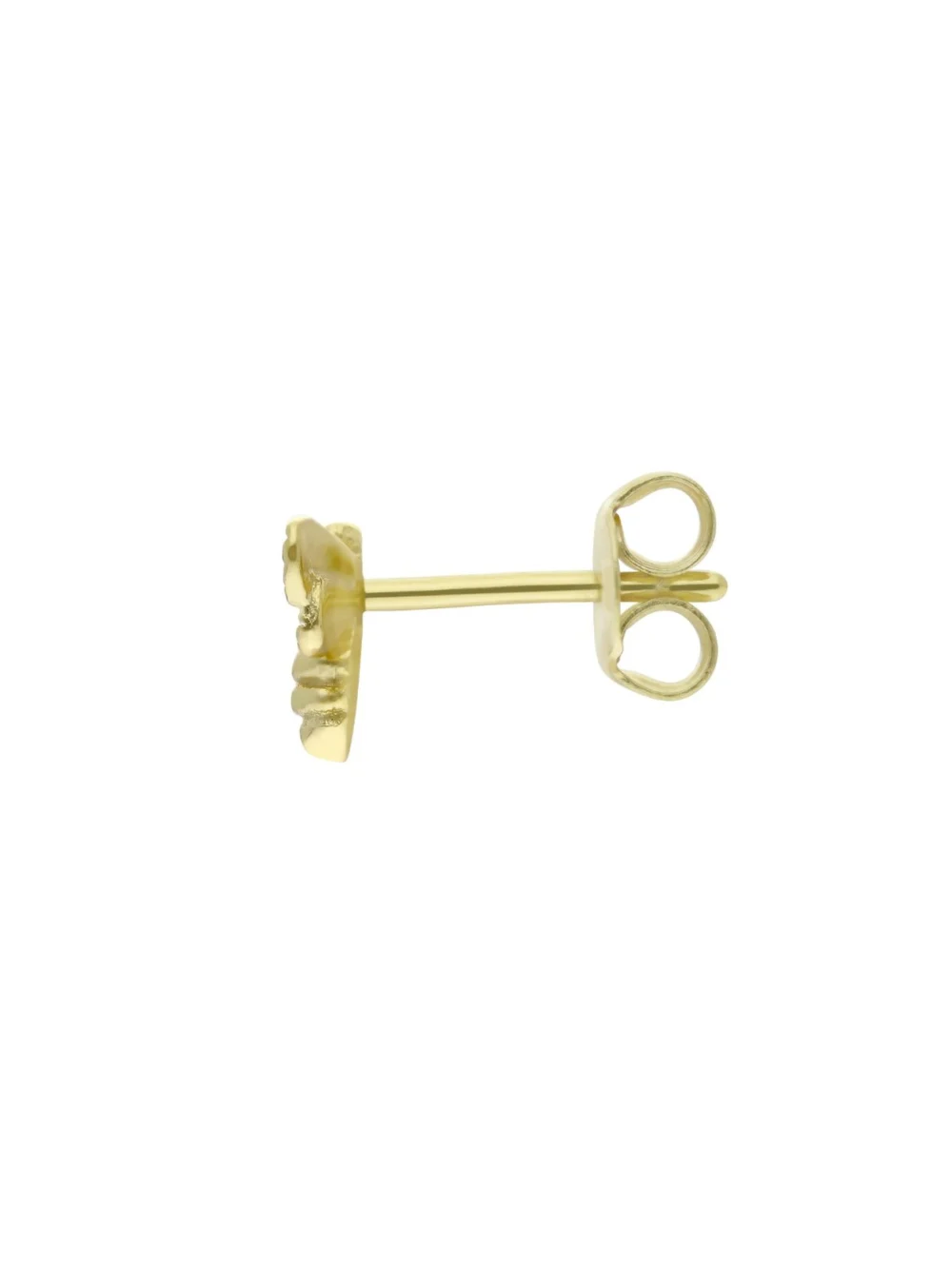 William May Gold Plated Silver Small Manchester Bee Stud Earrings, view 2