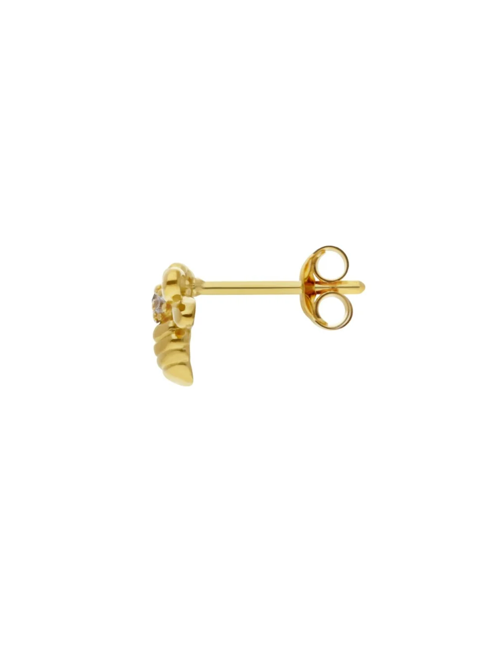 William May Gold Plated Sterling Silver Manchester Bee Stud Earrings, view 2