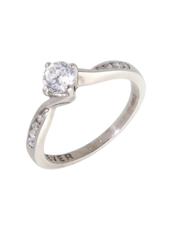 William May Palladium 0.50ct Diamond Solitaire & Shoulders Ring