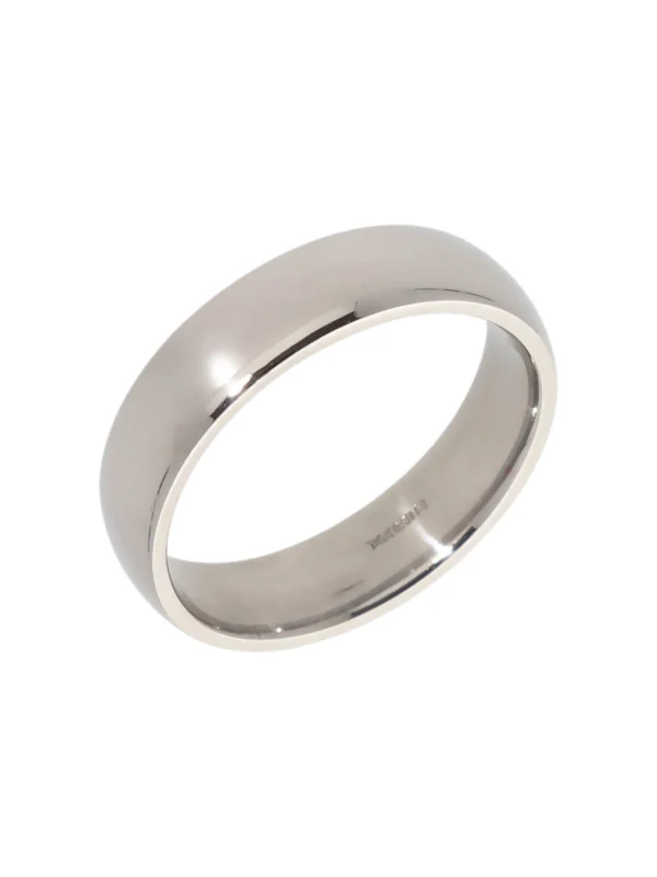 William May Palladium 5mm Wide Wedding Band Ring