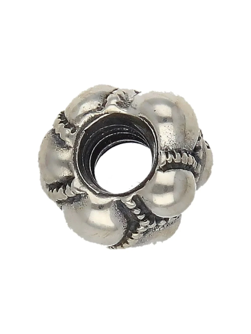 William May Pandora Silver Beaded Bubble Charm, view 2
