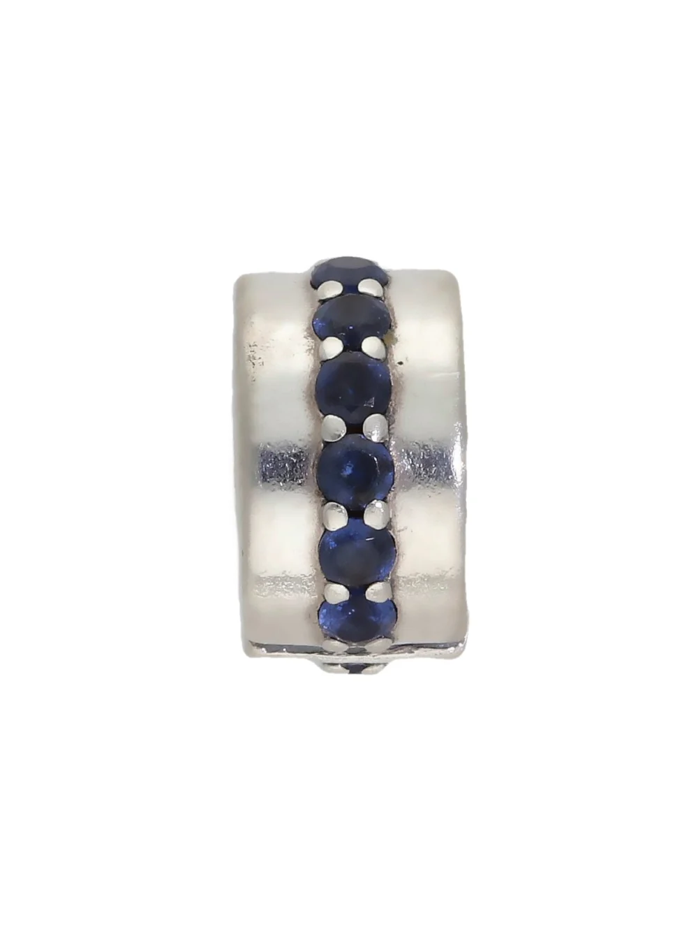William May Pandora Silver Blue Cubic Zirconia Centre Clip Charm