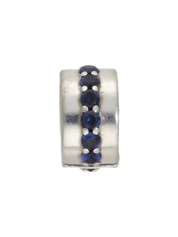 William May Pandora Silver Blue Cubic Zirconia Centre Clip Charm
