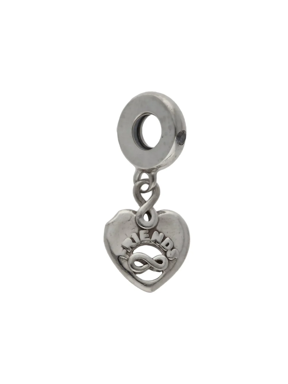 William May Pandora Silver Friends Forever Heart Dangle Charm