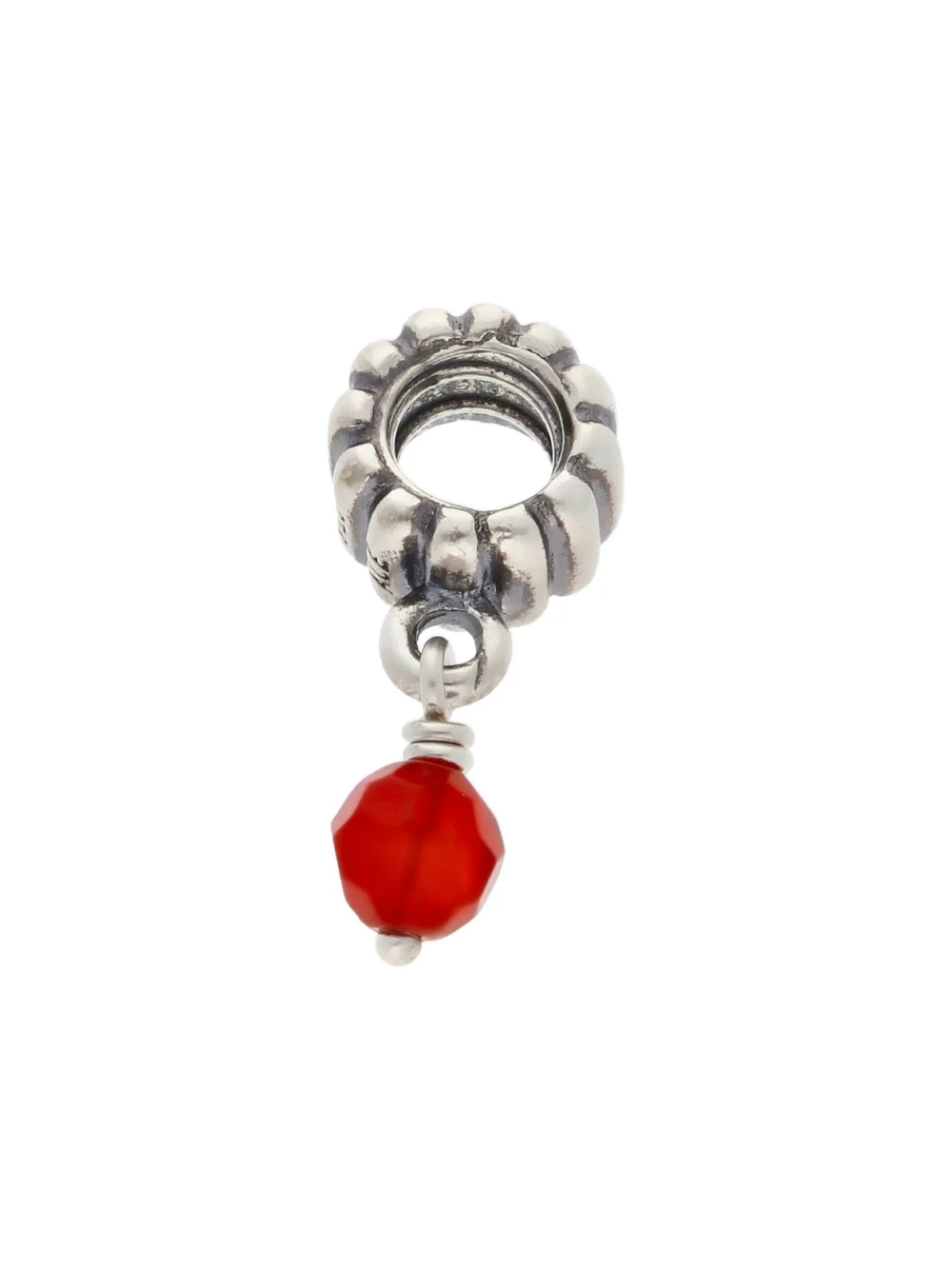 William May Pandora Silver Orange Gemstone Set Dangle Charm