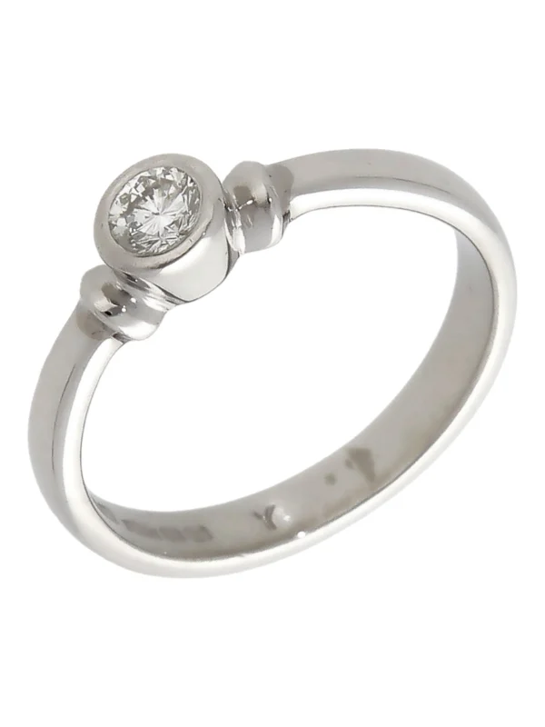 William May Platinum 0.20ct Diamond Solitaire Ring