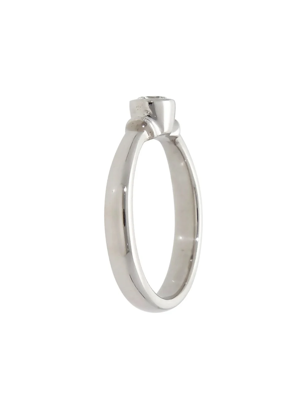 William May Platinum 0.20ct Diamond Solitaire Ring, view 2
