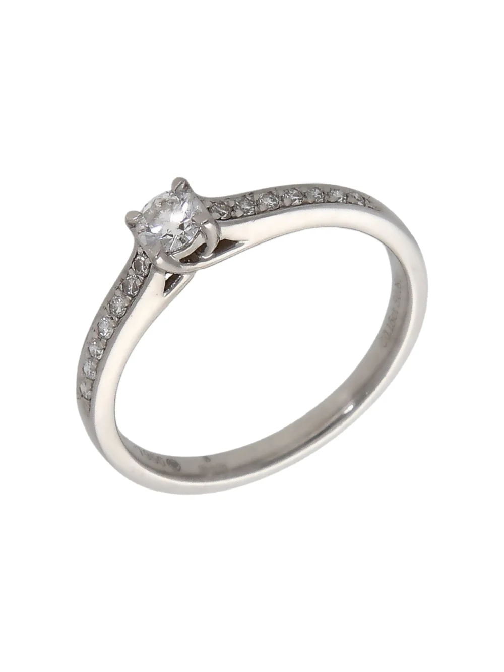William May Platinum 0.23ct Diamond Solitaire & Shoulders Ring