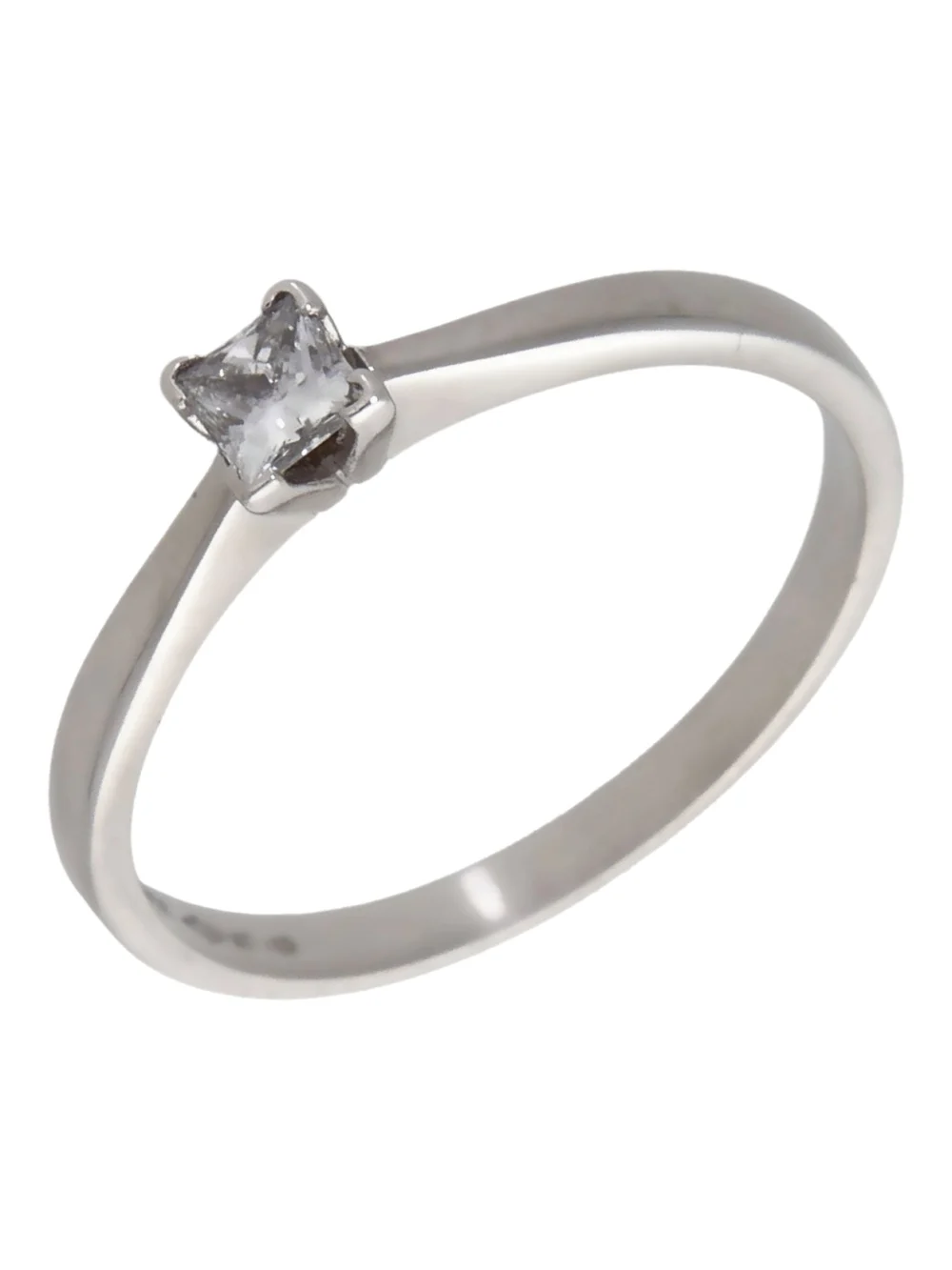 William May Platinum 0.25ct Diamond Solitaire Ring