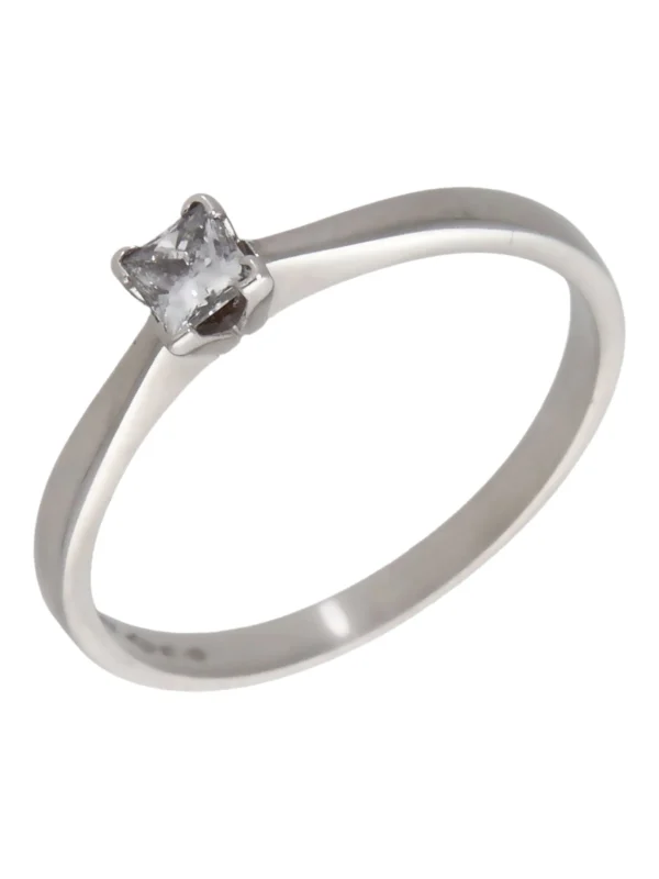 William May Platinum 0.25ct Diamond Solitaire Ring