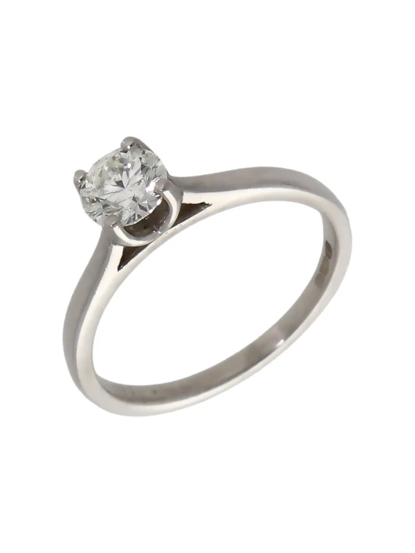 William May Platinum 0.39ct Diamond Solitaire Ring