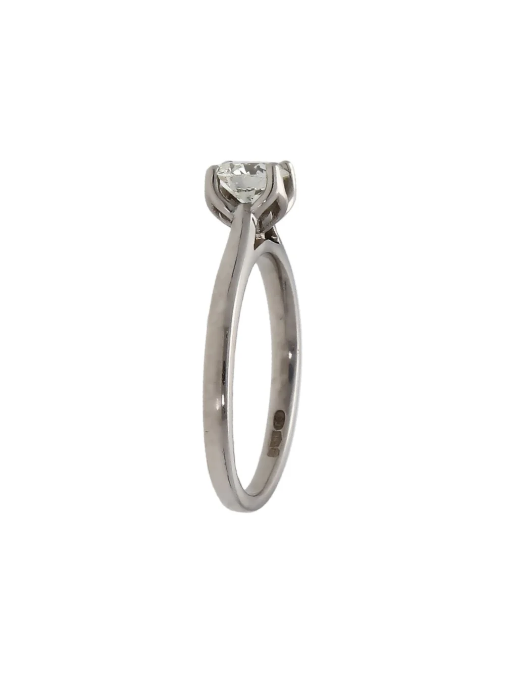 William May Platinum 0.39ct Diamond Solitaire Ring, view 2