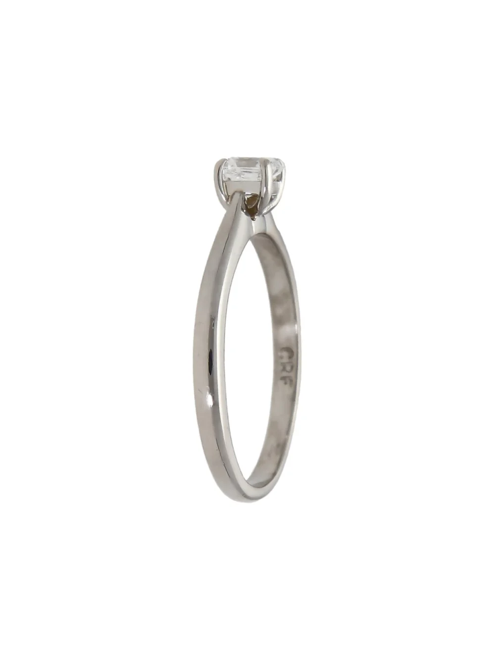 William May Platinum 0.50ct Asscher Cut Diamond Solitaire Ring, view 2