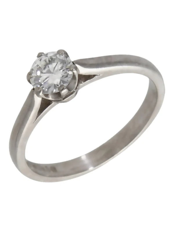William May Platinum 0.50ct Diamond Solitaire Ring