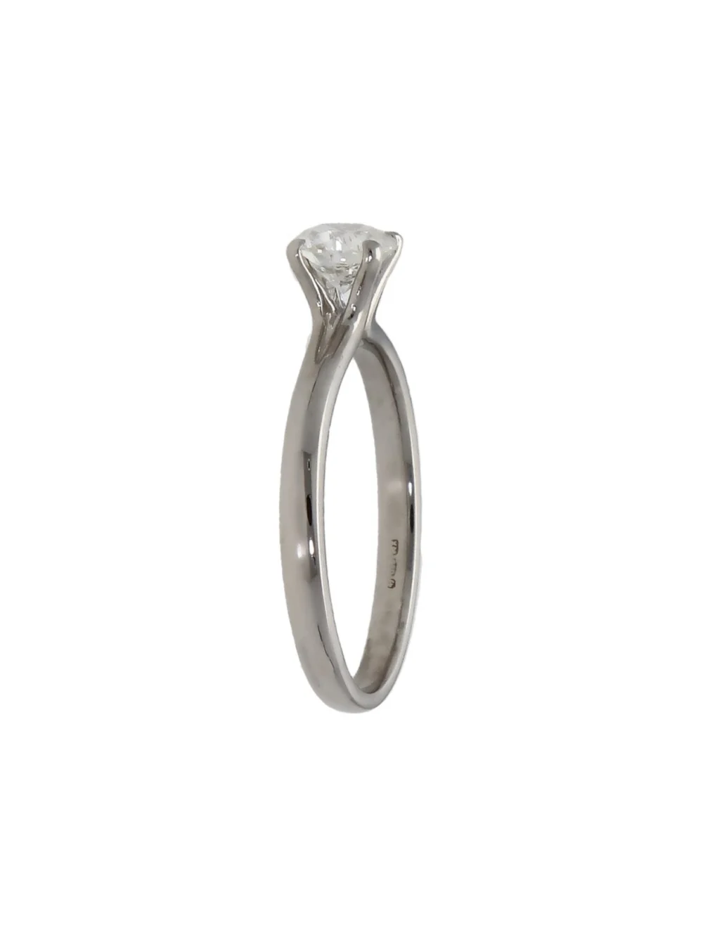 William May Platinum 0.53ct Diamond Solitaire Ring, view 2