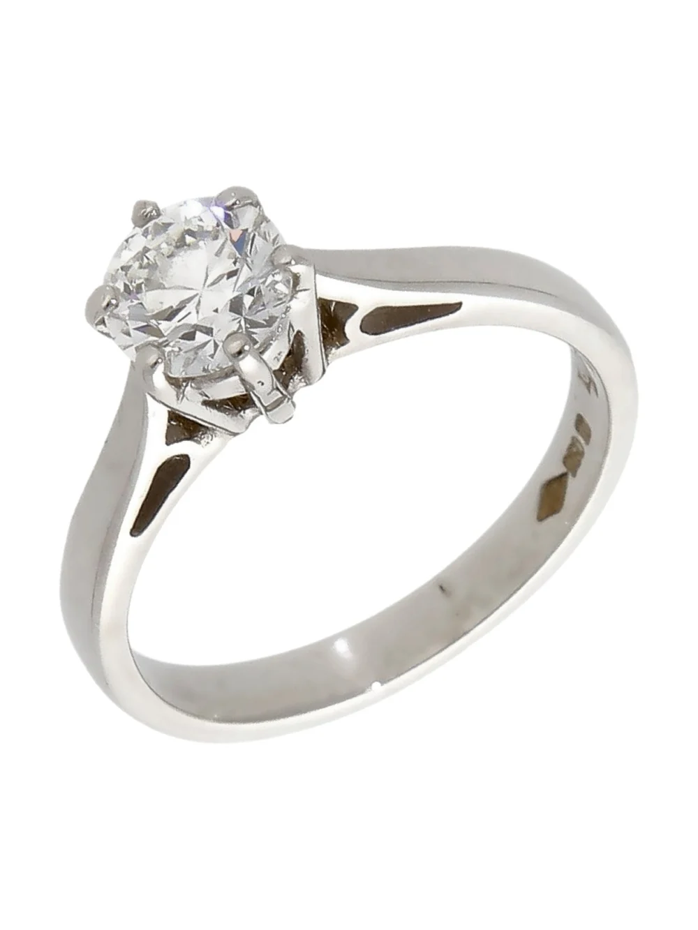 William May Platinum 0.60ct Diamond Solitaire Ring