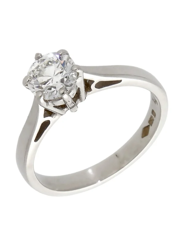 William May Platinum 0.60ct Diamond Solitaire Ring