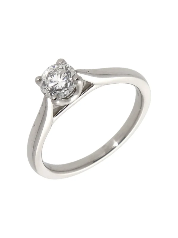 William May Platinum 0.70ct Diamond Solitaire Ring