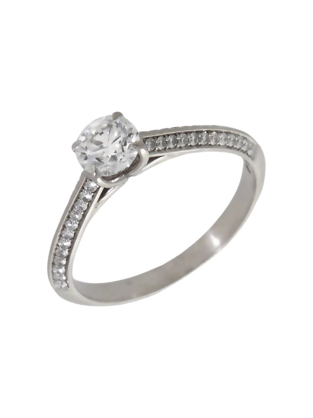 William May Platinum 0.75ct Diamond Solitaire & Shoulders Ring