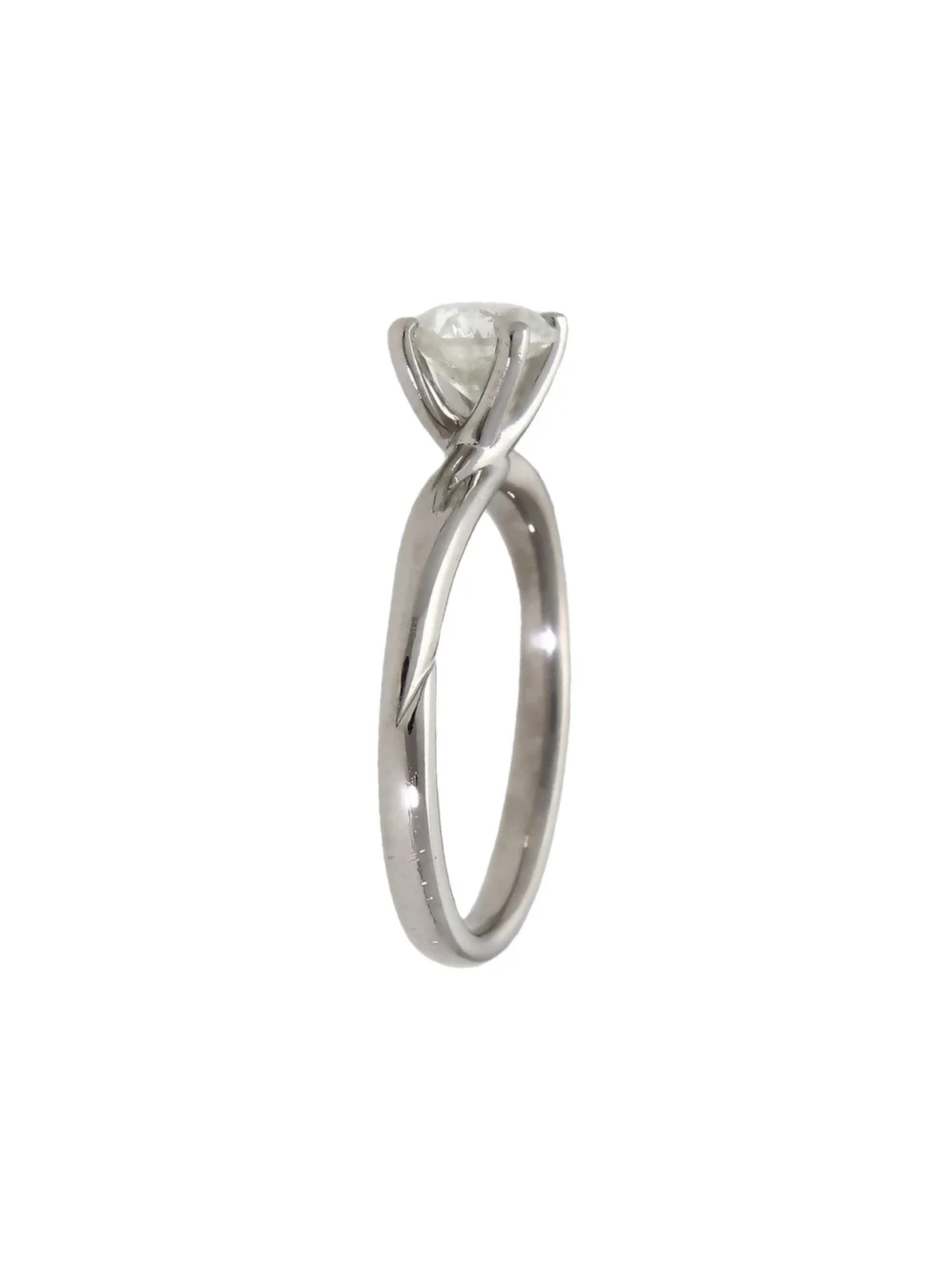William May Platinum 0.92ct Diamond Solitaire Ring, view 2