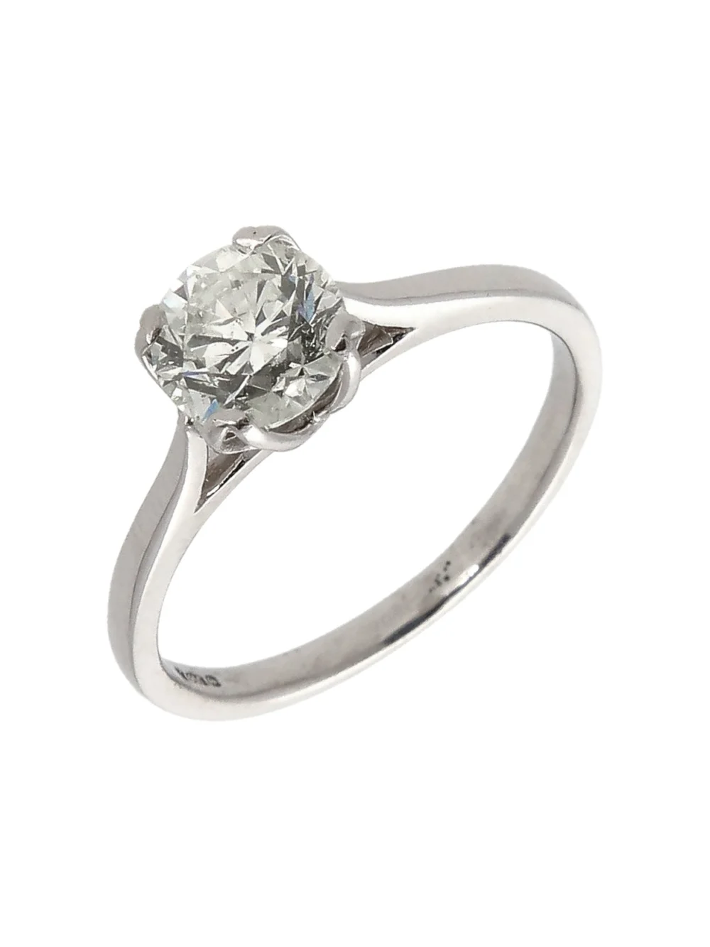 William May Platinum 1.00ct Diamond Solitaire Ring