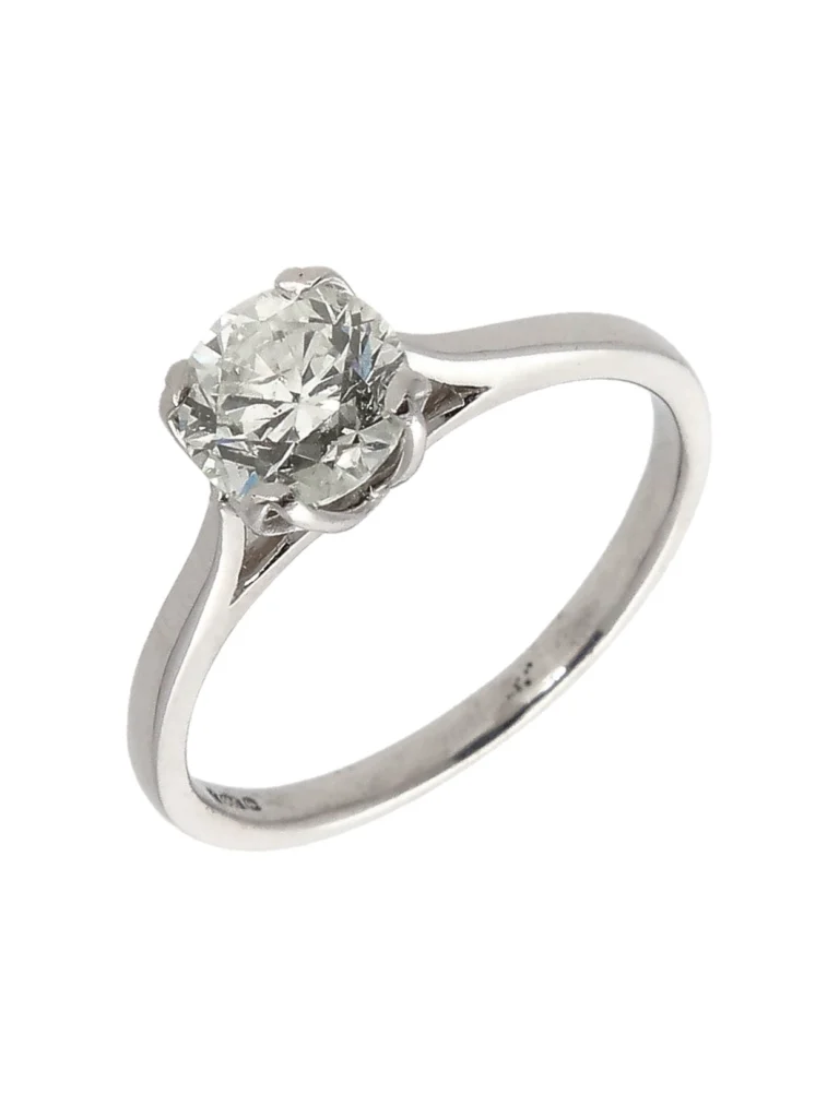 William May Platinum 1.00ct Diamond Solitaire Ring