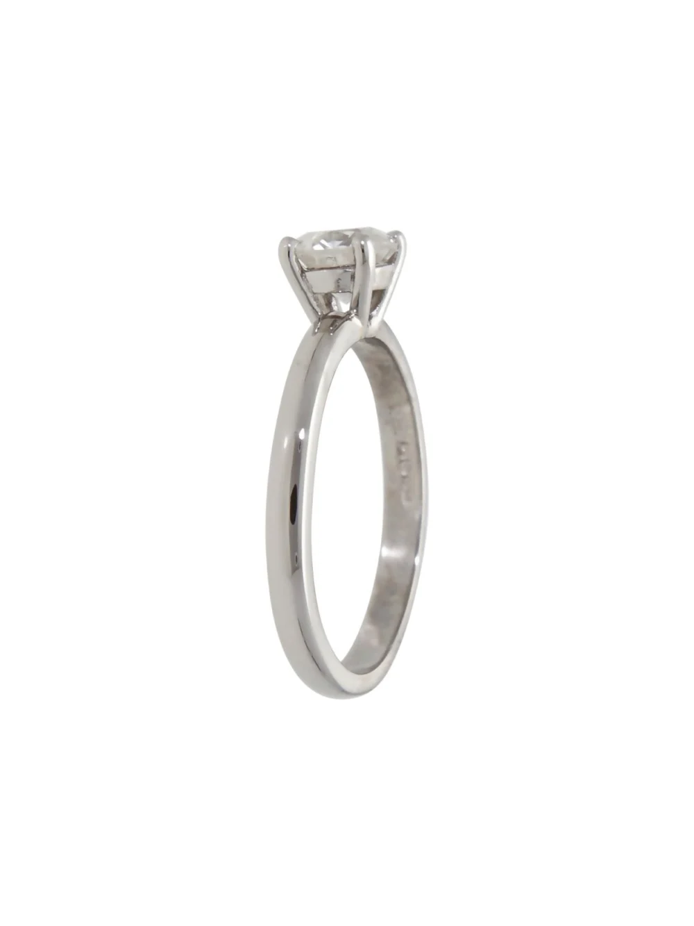 William May Platinum 1.10ct Diamond Solitaire Ring, view 2